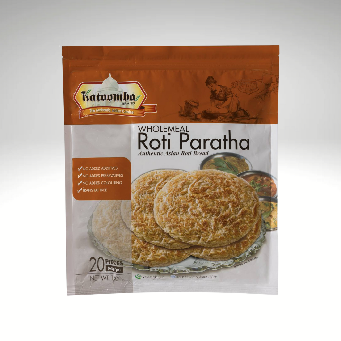 katoomba wholemeal roti paratha also known as wheat porotta