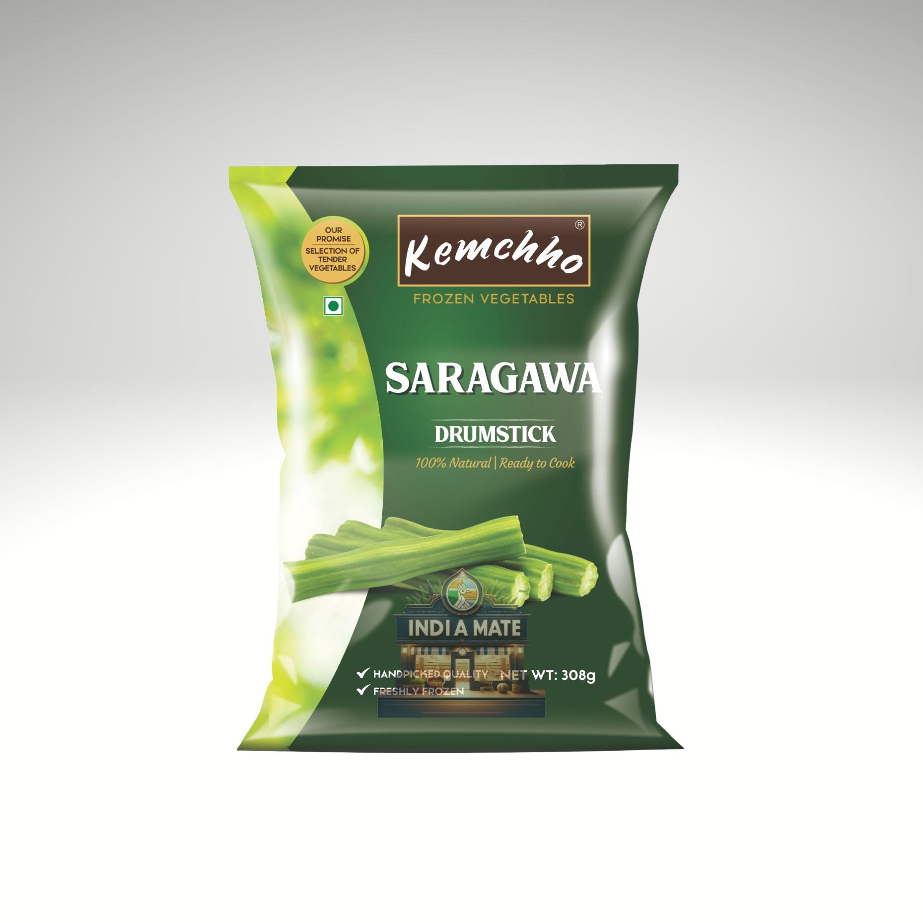 Kemcho Saragawa Drumstick packaging on a white background.