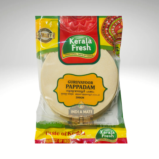 KF Guruvayoor Pappad – perfect crunchy side for Kerala meals and sadya.