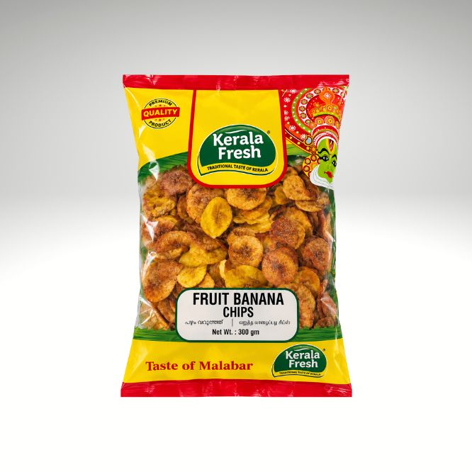 Kerala Fresh Ripe Banana Chips Sweet and Crispy Snack.