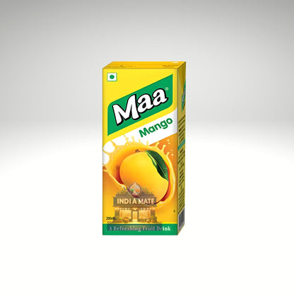 Maa Mango Juice – refreshing Indian mango fruit drink.