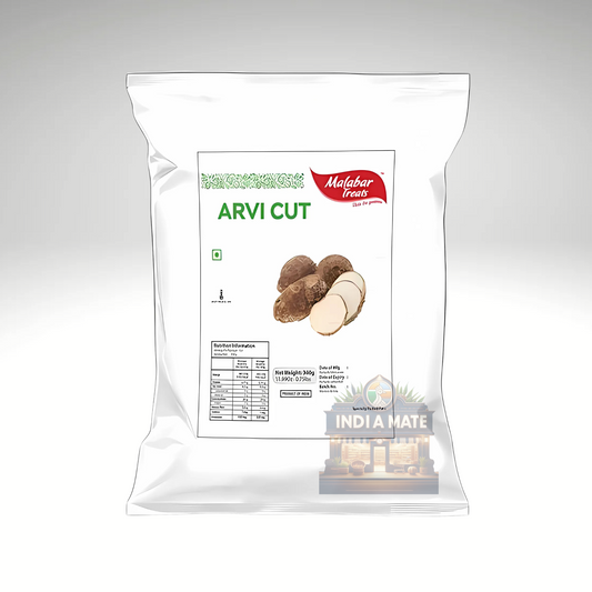 Malabar Treats Arvi (Chembu) – Fresh colocasia root vegetable, ideal for South Indian curries and stir-fries.