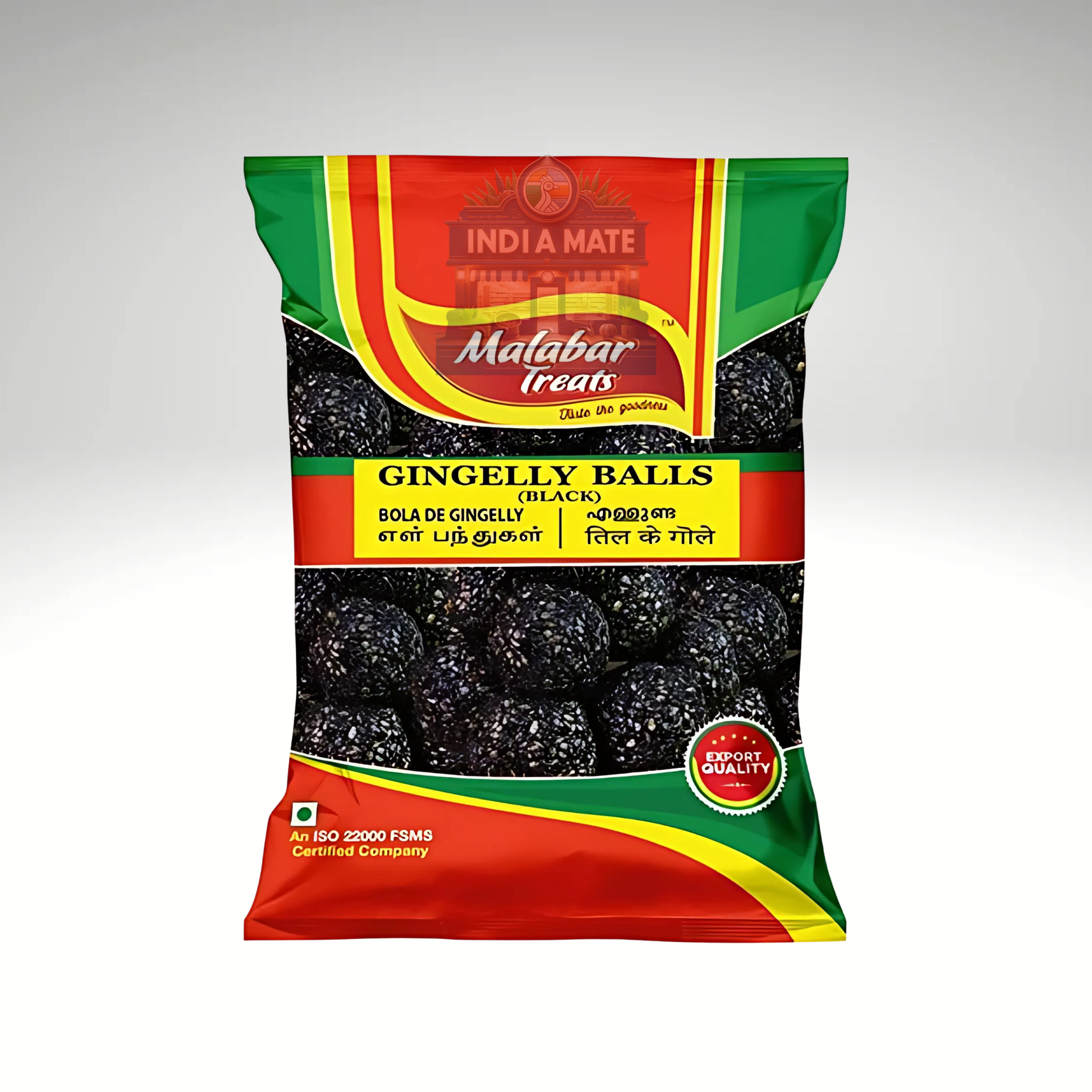 Malabar Treats Sesame Ball (Ellunda) – Crunchy sweet balls made from roasted sesame seeds and jaggery, traditional Kerala snack.