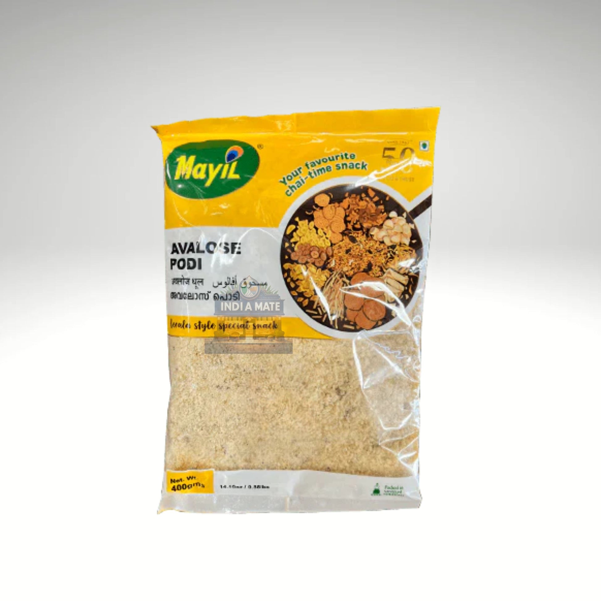 Mayil Avalose Podi – Authentic South Indian snack made with roasted rice flour and coconut. Perfect for quick and traditional treats.