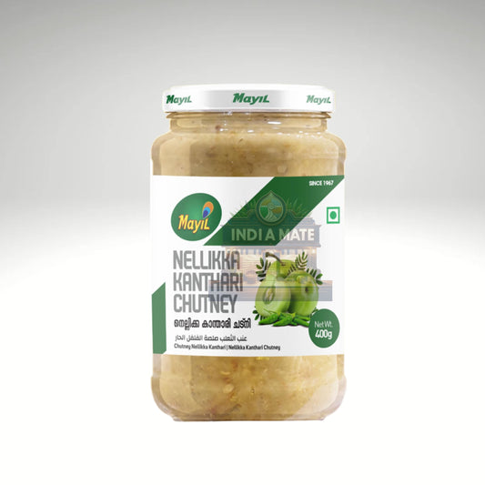 Mayil Nellikka Kanthari Chutney – Spicy gooseberry and kanthari chili chutney from Kerala, available at IndiaMate