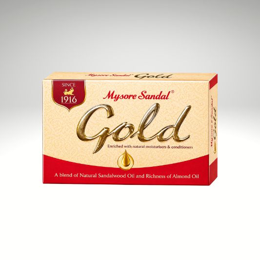 Mysore Sandal Gold Soap Premium Sandalwood Fragrance Bathing Soap.