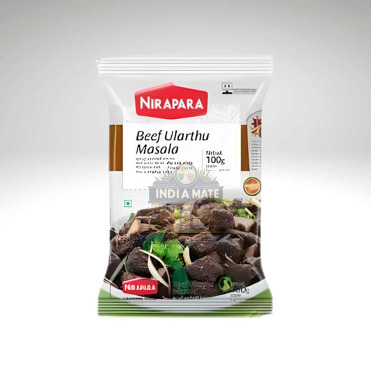 Nirapara Beef Ularthu Masala – Authentic Kerala spice mix for dry beef roast