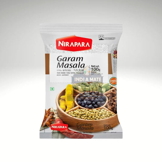 Nirapara Garam Masala – Aromatic Indian spice blend for curries and gravies, sold by IndiaMate