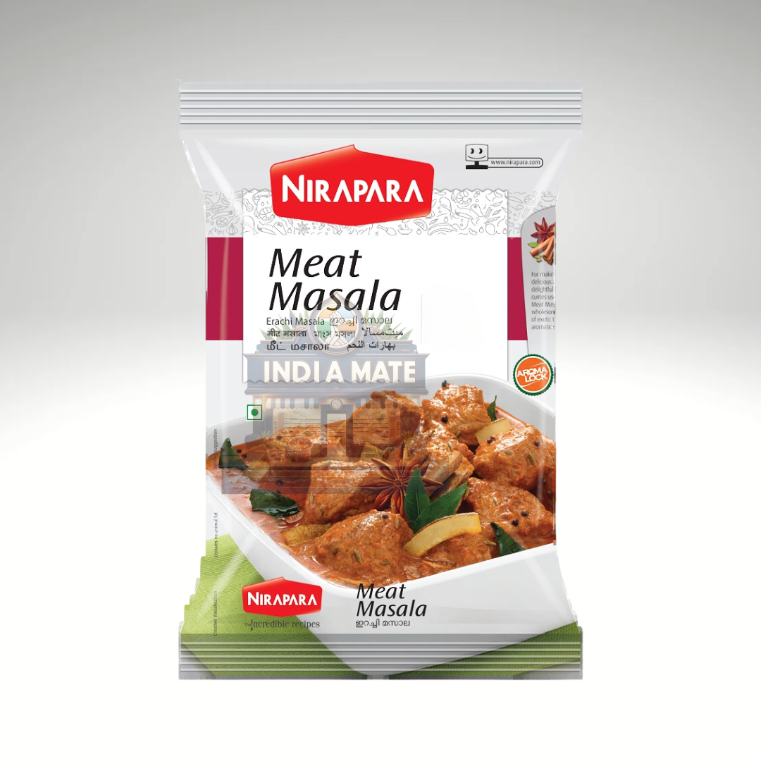 Nirapara Meat Masala packaging on a white background