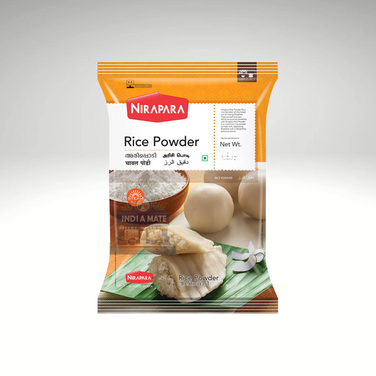 Nirapara Rice Powder – Fine, fresh rice flour ideal for soft idiyappam, appam and traditional South Indian dishes.