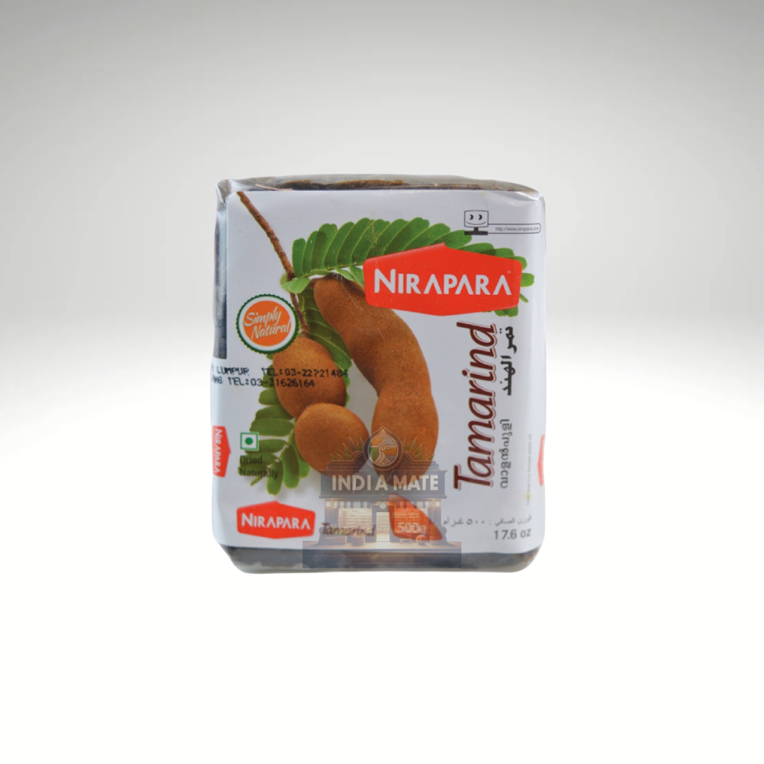 Nirapara Tamarind 500g – Fresh and tangy tamarind, perfect for adding a sour, rich flavour to your curries, chutneys, and sauces.