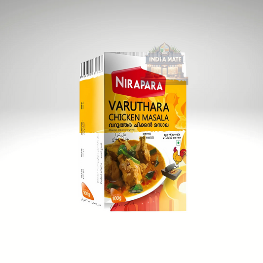 Nirapara Varuthara Chicken Masala roasted Kerala spice mix for chicken curry.