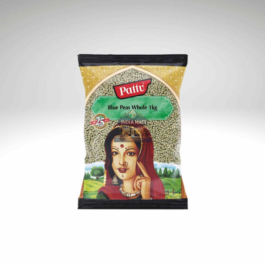 Pattu Blue Peas Whole 1kg packaging with white background.
