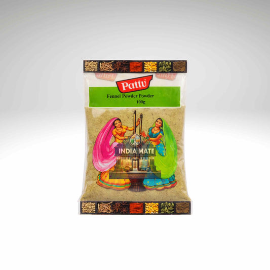 Pattu fennel powder package on a white background.