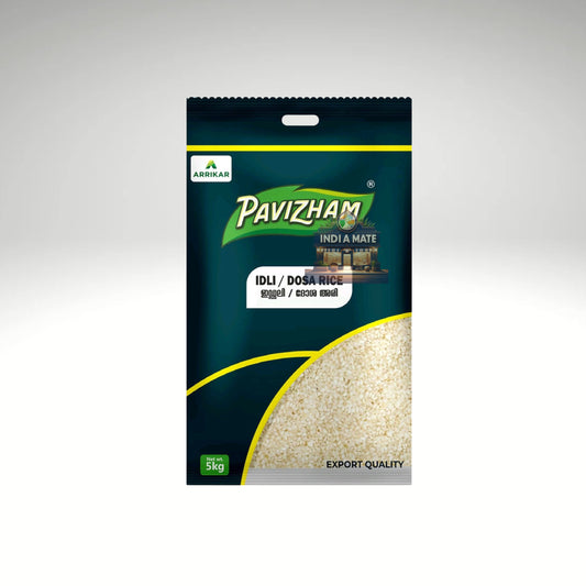 Pavizham Idli/Dosa Rice – premium rice for soft idlis and crisp dosas. 