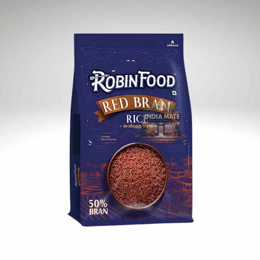 Robin Food Red Bran Rice packaging on a white background