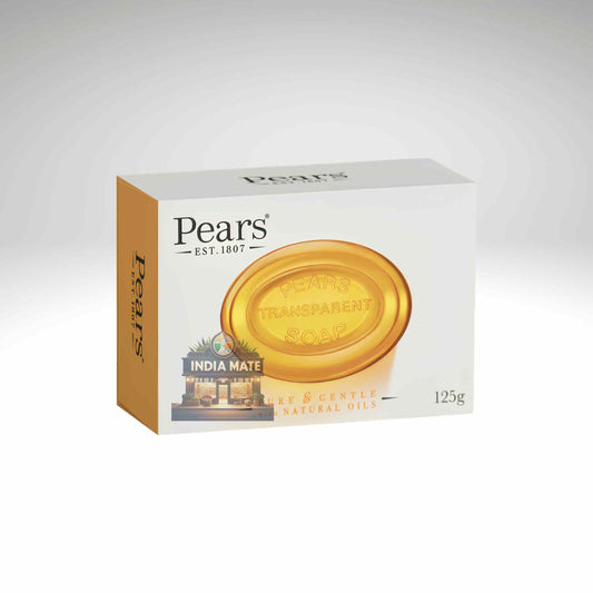 Pears soap packaging on a white background