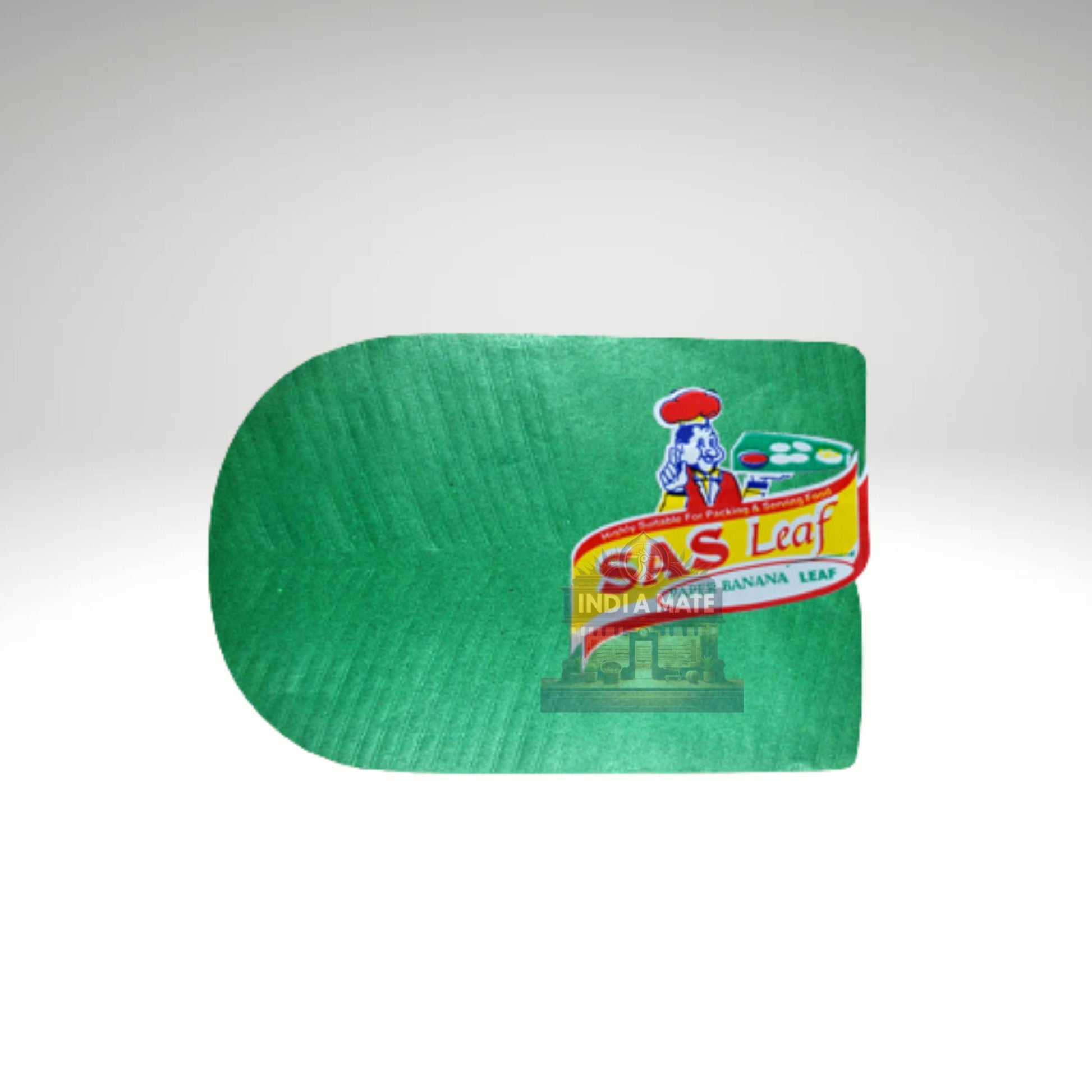 SAS Paper Banana Leaf – Pack of 10 disposable, food-grade traditional serving sheets