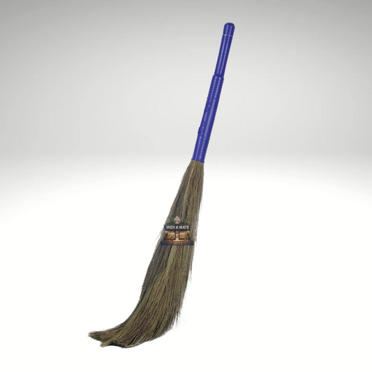 Soft Grass Broom – Eco-friendly natural broom with fine grass bristles for effective indoor and outdoor cleaning