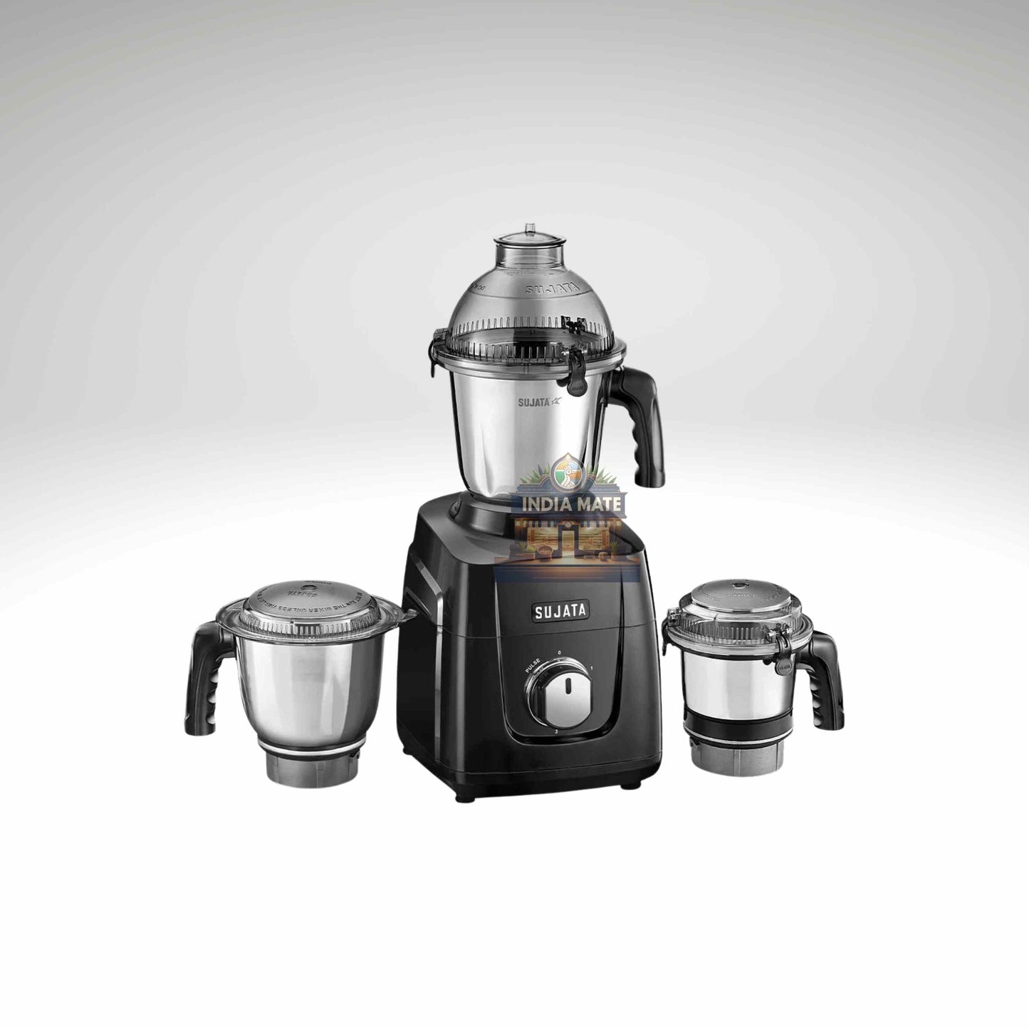 Sujata MG02 Mixer Grinder 1000W with 3 Stainless Steel Jars