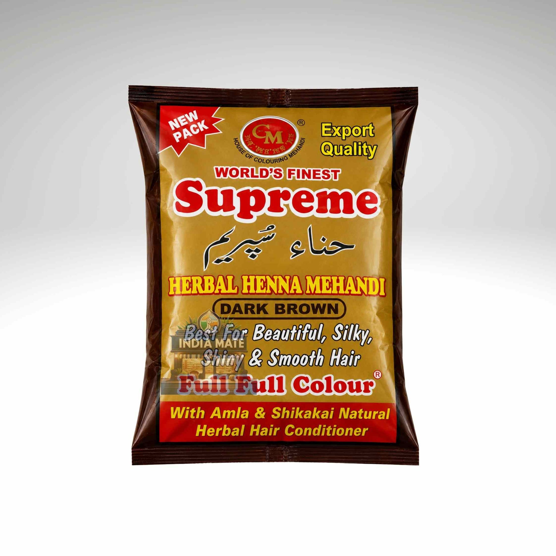 Supreme Herbal Henna Mehandi package on a white background