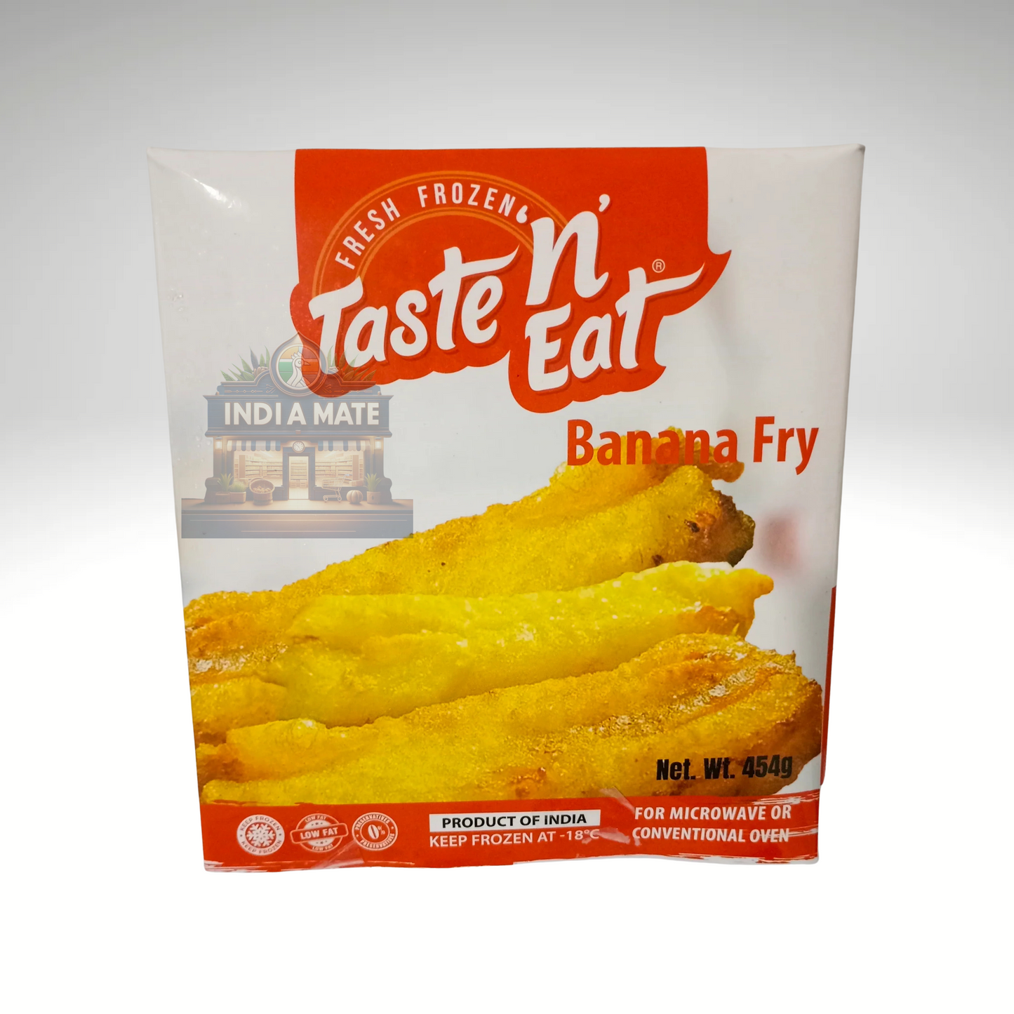 Golden crispy banana fry from Taste N Eat, showcasing a delicious South Indian snack with a crunchy exterior and soft, sweet interior, served on a rustic plate with fresh banana slices and garnish.