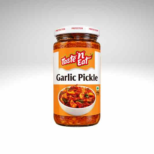 Taste N Eat Garlic Pickle Traditional Kerala Spicy Veluthulli Achar.
