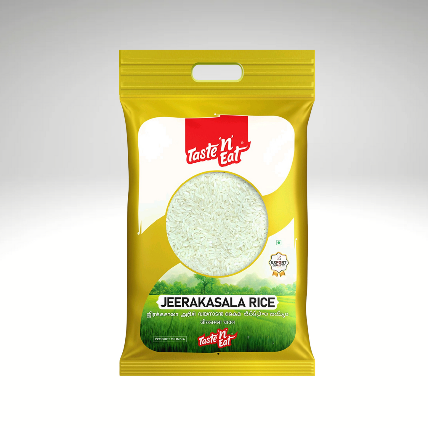 Taste 'n Eat Jeerakasala rice, fragrant and short-grain rice, ideal for biryani and traditional South Indian dishes