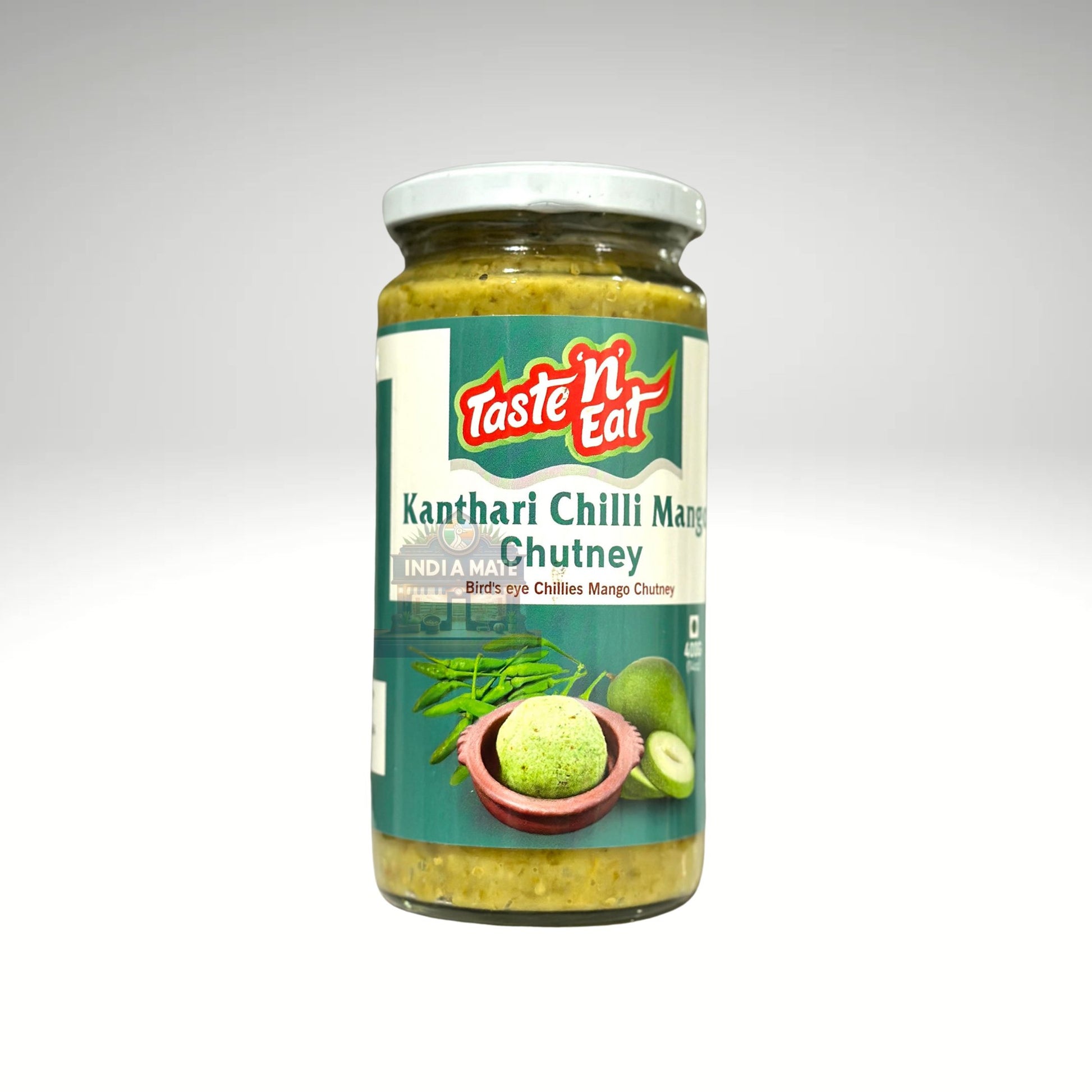 Taste N Eat Kanthari Chilli Mango Chutney – Spicy and tangy chutney made with kanthari chilies and mangoes. Perfect for enhancing traditional meals.