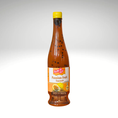 Taste N Eat Passionfruit Squash bottle – tropical drink concentrate.