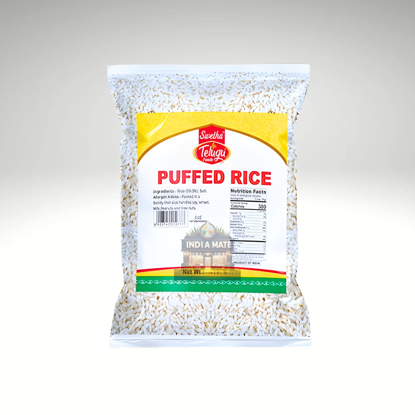 Telugu Puffed Rice – light and crispy puffed rice for snacks and Indian recipes.