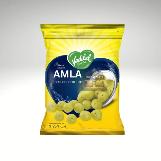 Vadilal Gooseberry (Amla) – frozen Indian gooseberries for cooking, pickles, and juices. Sold by IndiaMate.