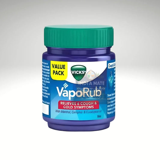 Vicks VapoRub – Medicated cold relief ointment with menthol, camphor, and eucalyptus