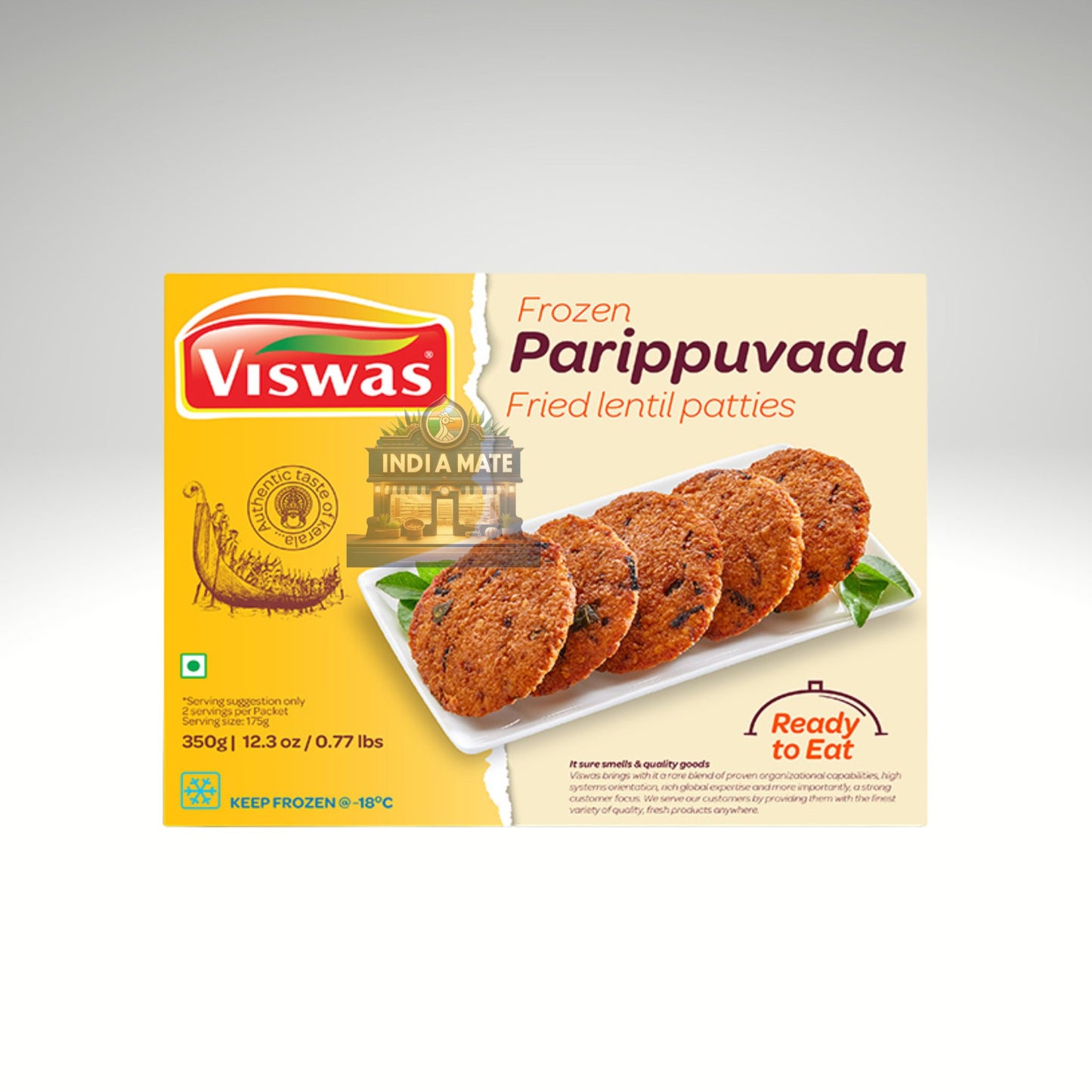 Viswas Parippuvada crispy Kerala lentil fritters.