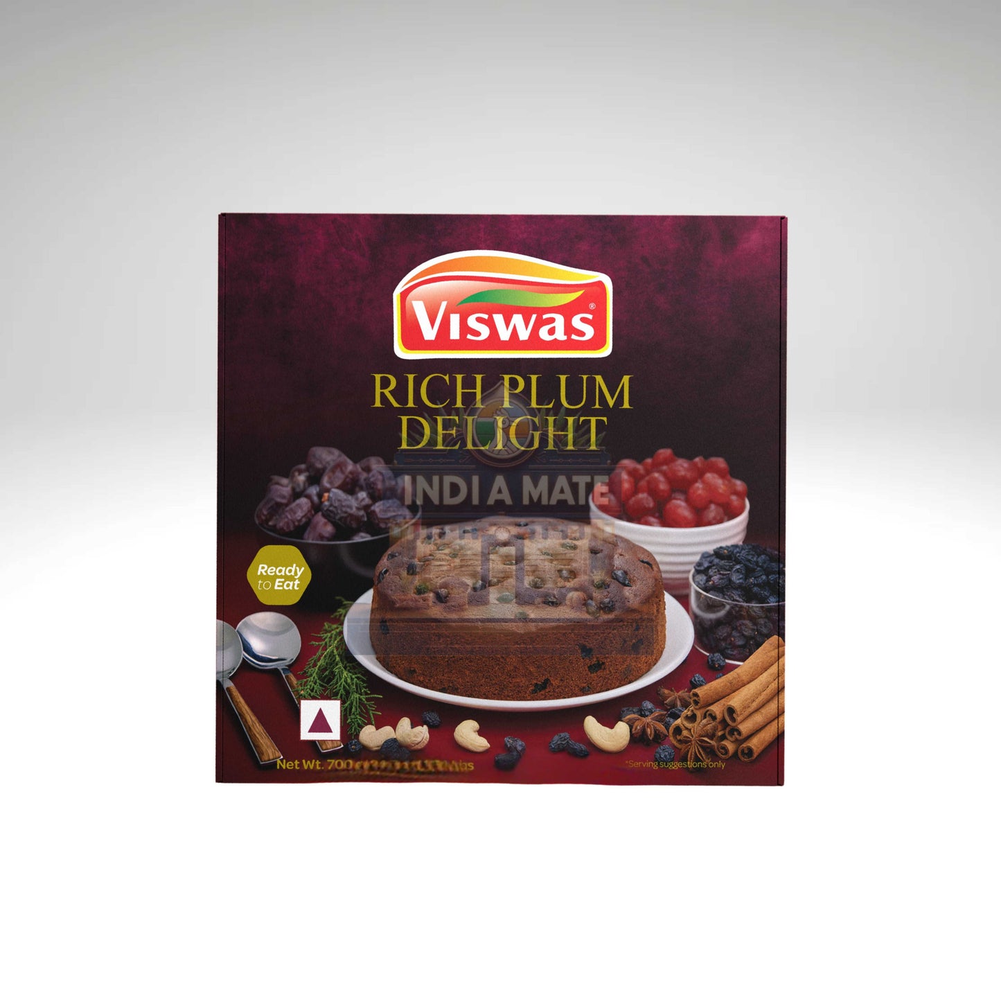 Viswas Rich Plum Delight Cake – Moist, fruity plum cake with dried fruits, available at IndiaMate.