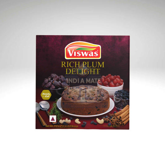 Viswas Rich Plum Delight Cake – Moist, fruity plum cake with dried fruits, available at IndiaMate.