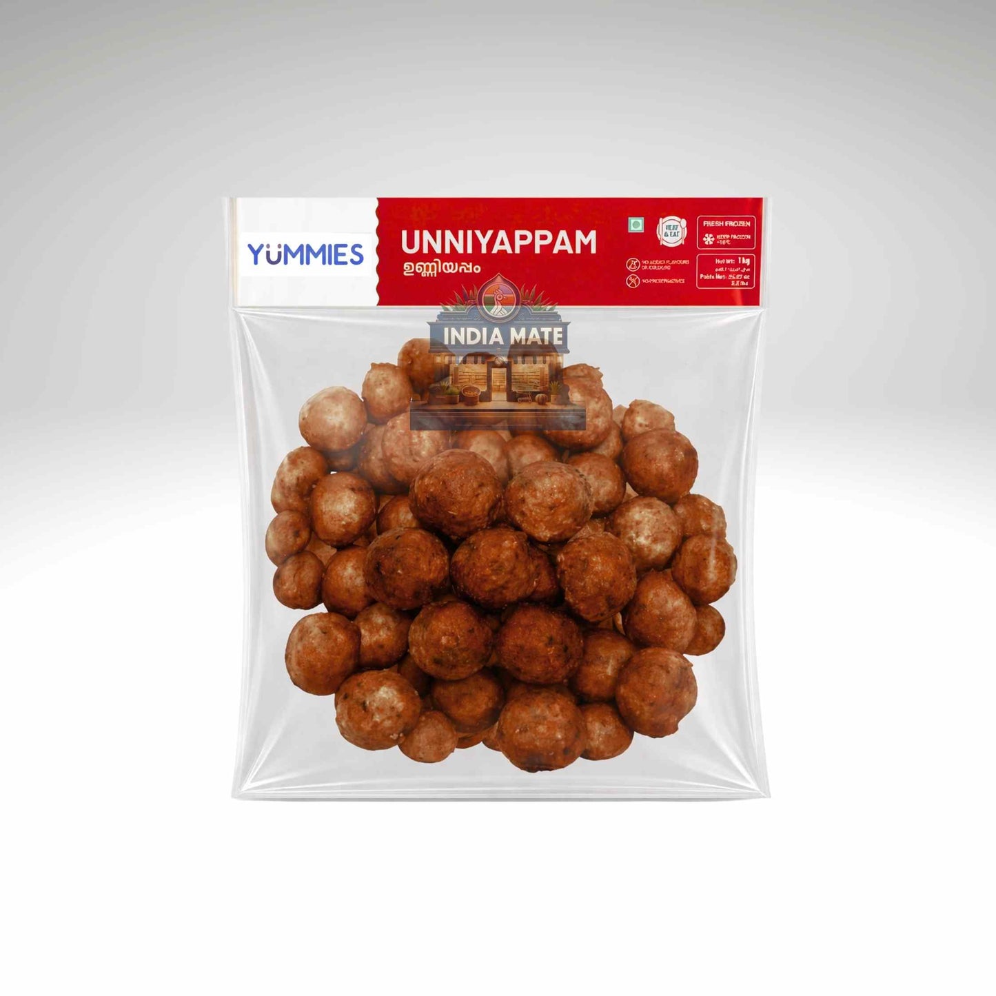 Packaged food product with visible brand labels on a white background.